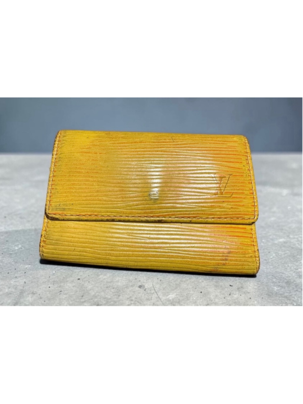 Vintage Louis Vuitton Cles Key Holder Yellow Purple